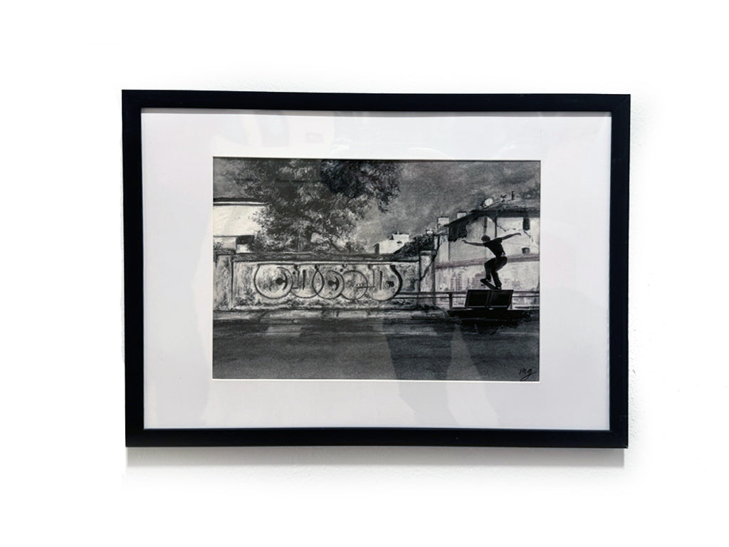 Skateboarding in Pisa, Italy