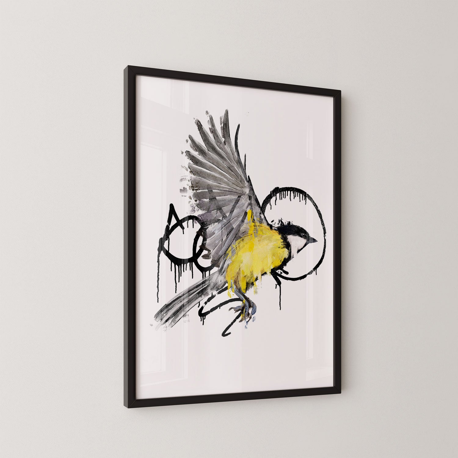 Great Tit in flight